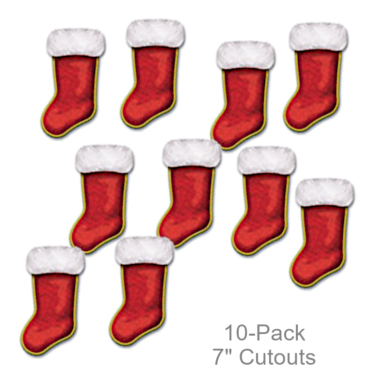 Small Christmas Stocking Cutouts | Party Decorations