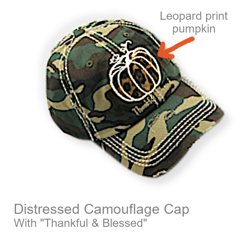 Thanksgiving Cap With Pumpkin | Fall & Thanksgiving