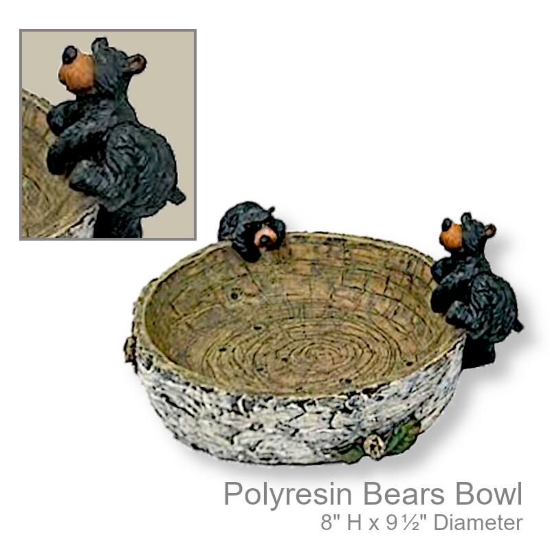 Bowl With Two Black Bears | Office Candy Bowl