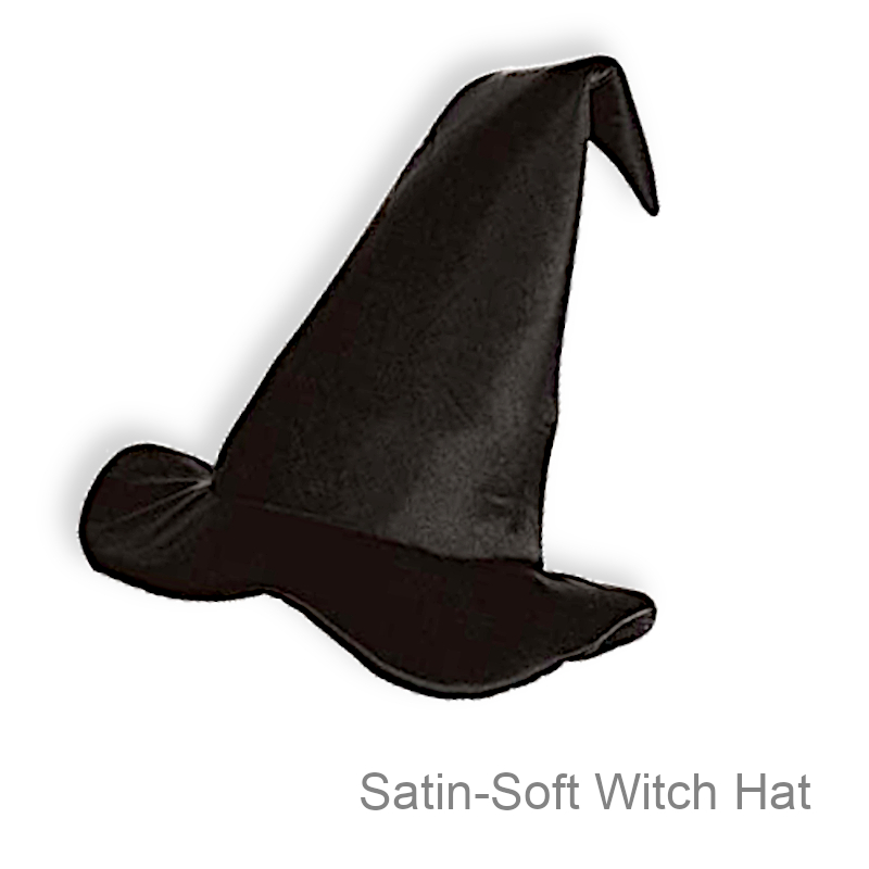 Satin-Soft Witch Hat | Halloween Costume Accessories