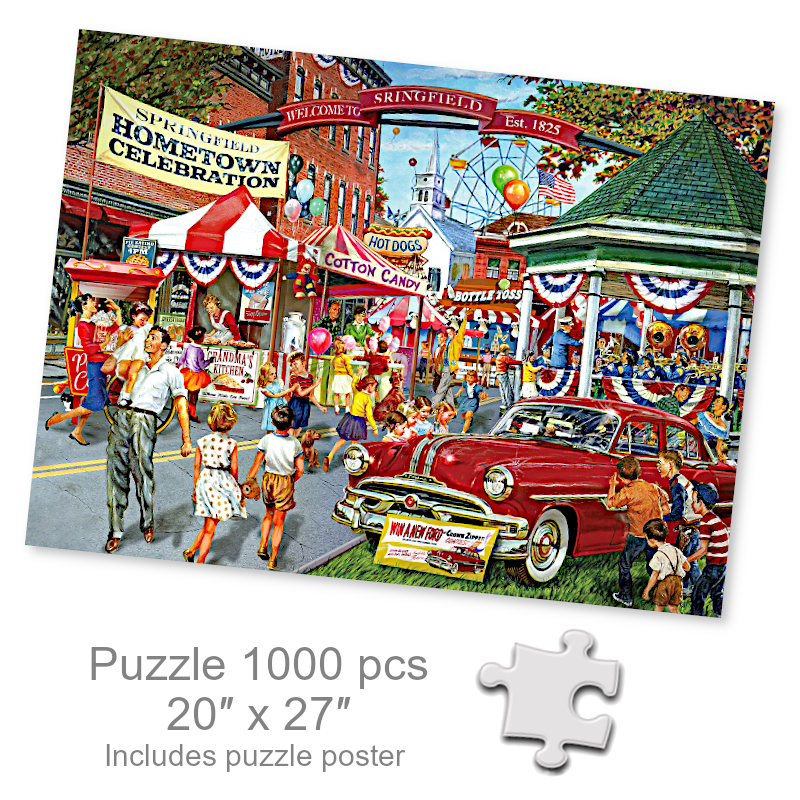 Nostalgic Hometown Event Jigsaw Puzzle | Puzzles