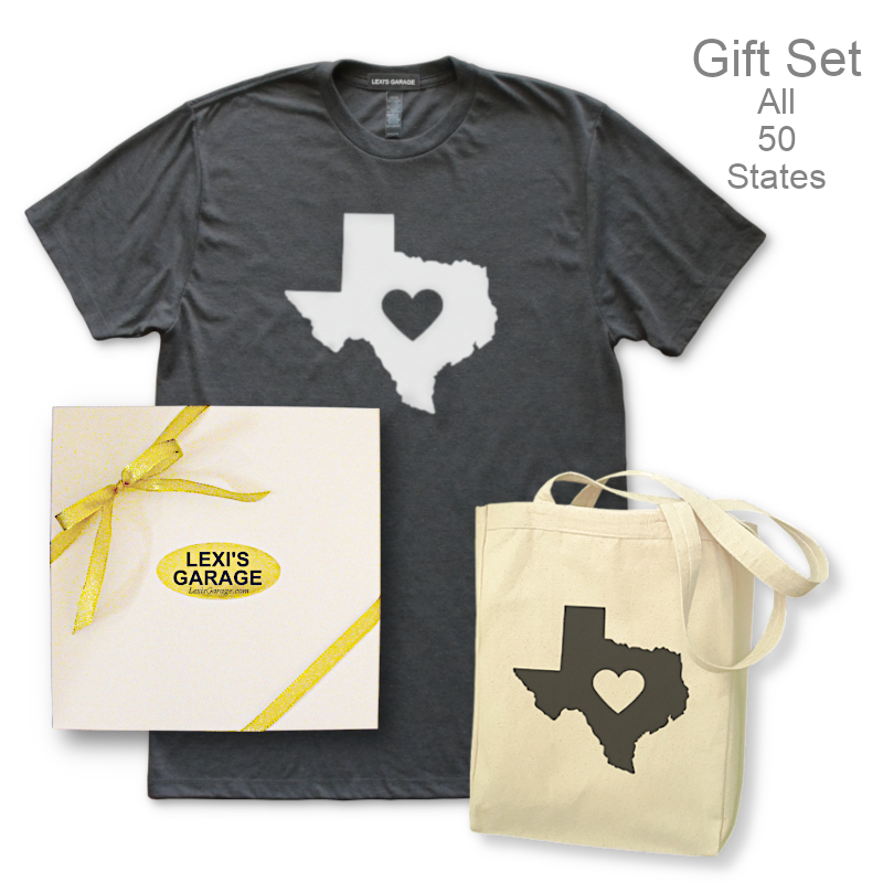 Womens State Themed Gift Set | T Shirt and Tote