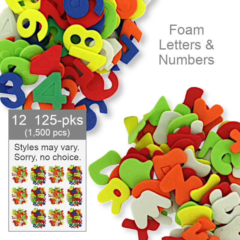 Wholesale Foam Numbers and Letters | Craft Supplies
