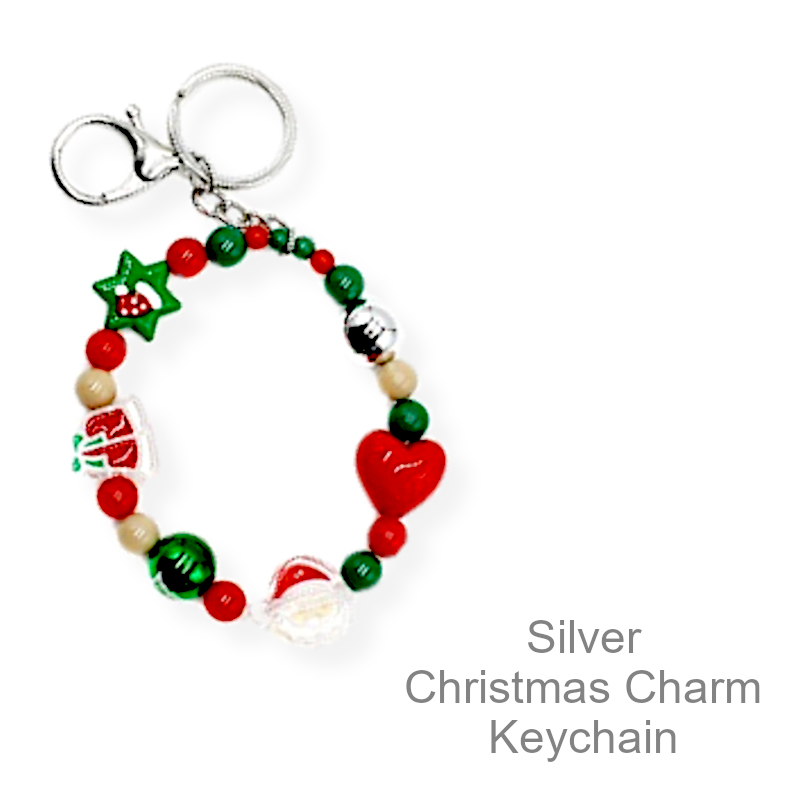 Shop Now Christmas Wristlet Keychain With Charms | Christmas