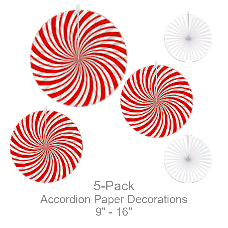 Round Peppermint Decorations | Party Decorations