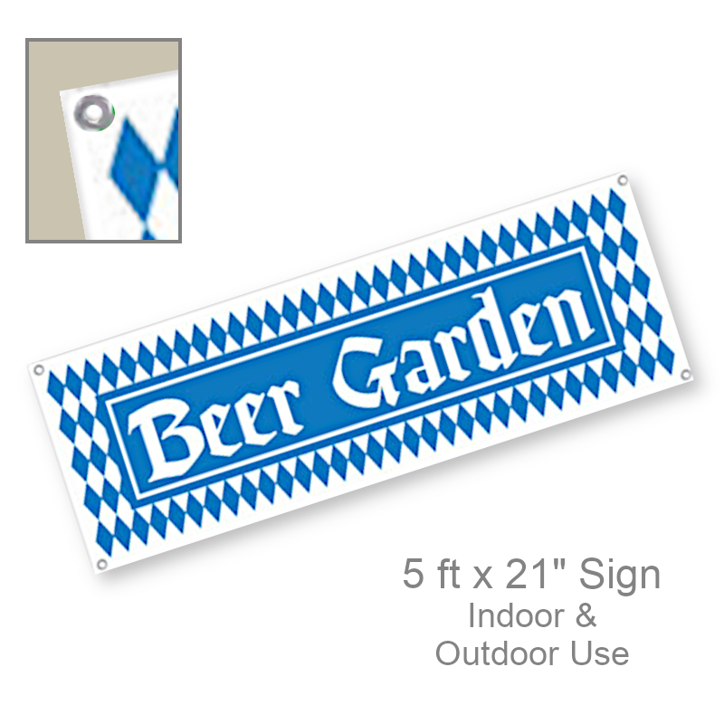 Outdoor Beer Garden Banner | Party Decorations