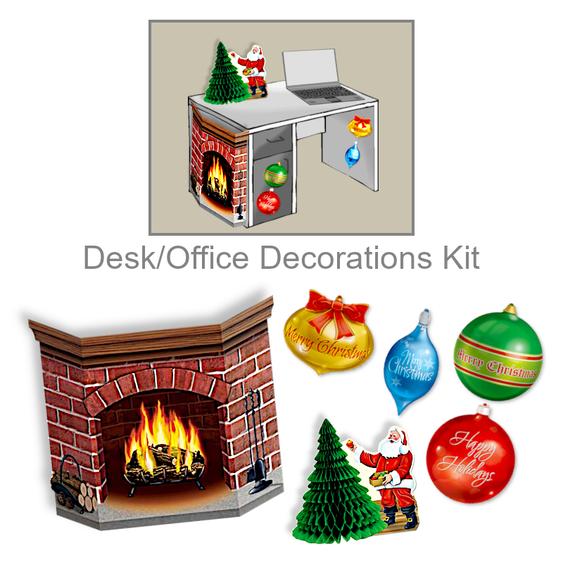 Christmas Desk Decorations Kit | Office Decorations