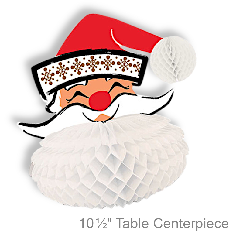 Nostalgic Santa Face Centerpiece | Party Decorations