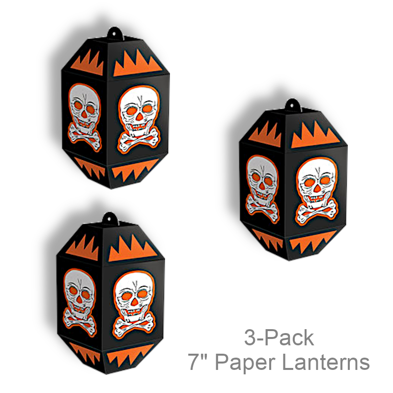Halloween Skull Paper Lanterns | Party Decorations