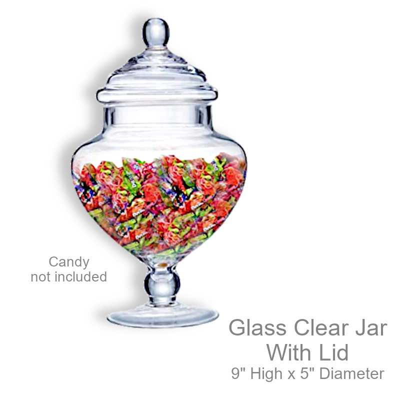 Glass Elegant Apothecary Jar w/Lid | Office Candy Jar