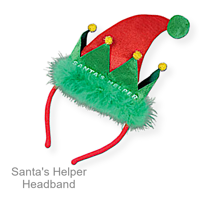 Cute Santa's Helper Hat Headband | Party Favors