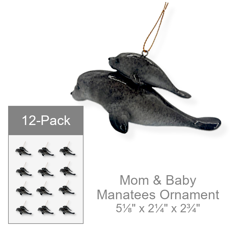 Wholesale Beach Themed Ornament Manatees | Party
