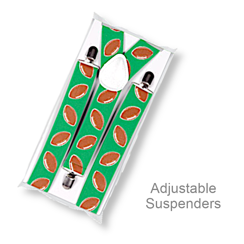 Suspenders With Footballs | Party Favors