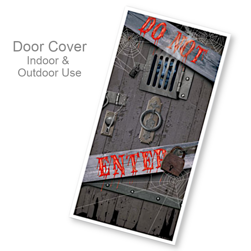 Do Not Enter Scary Door Cover | Party Decorations