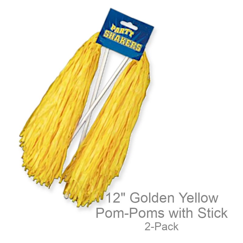 Spirit Cheer Pom-Poms w/Stick | Party Favors