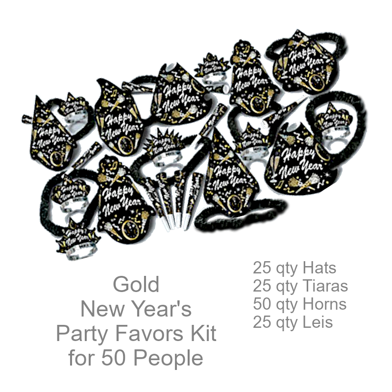 Happy New Year Party Kit for 50 People | New Year's