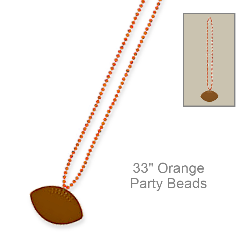 Football Bead Necklace | Party Favors