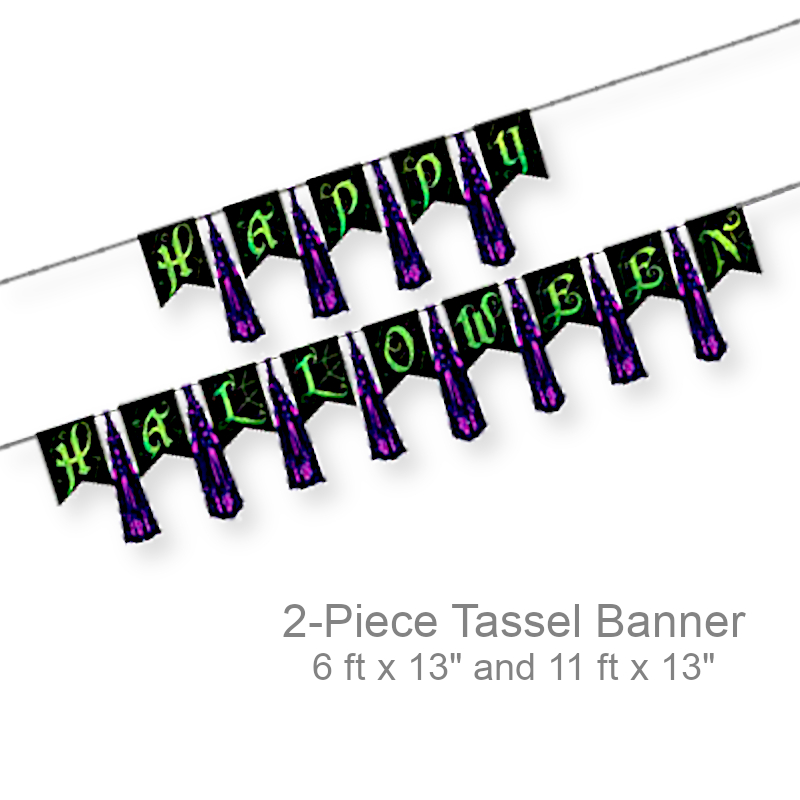 Halloween Pennant Tassel Streamer | Party Decorations