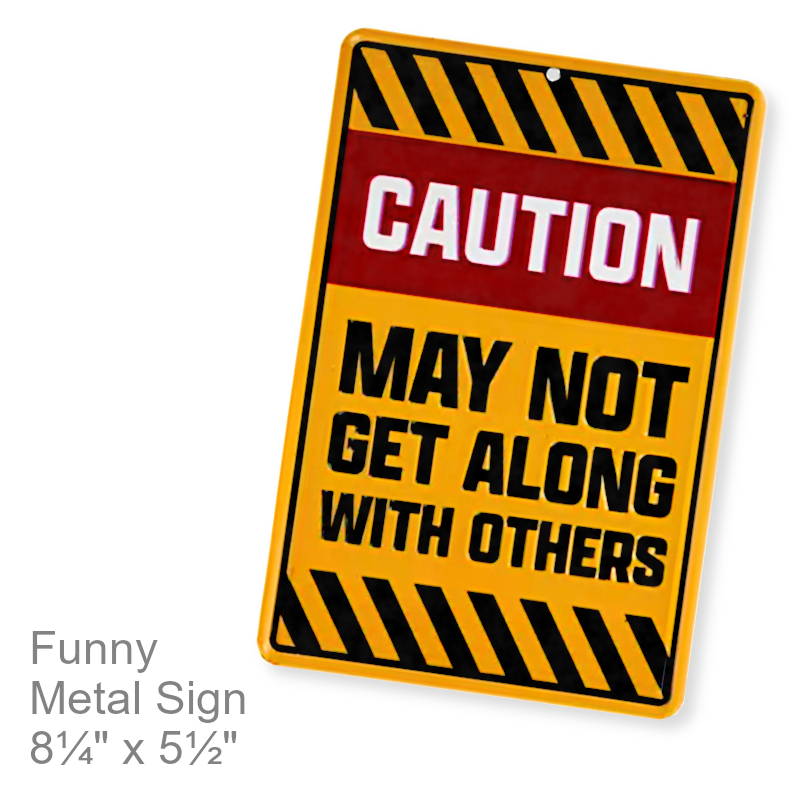 Funny Garage Sign Caution | Funny Wall Signs
