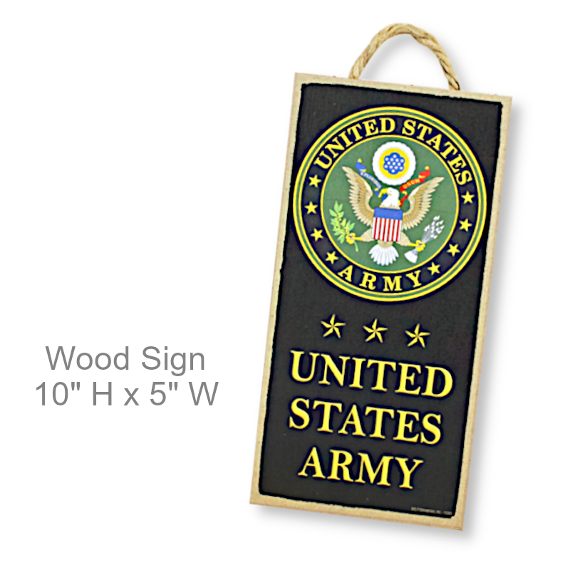 United States Army Wood Sign With Rope | Home Decor