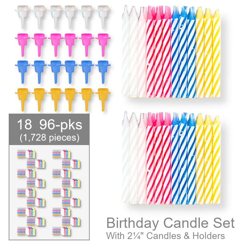 Wholesale Birthday Candles/Holders | Cake Decorations