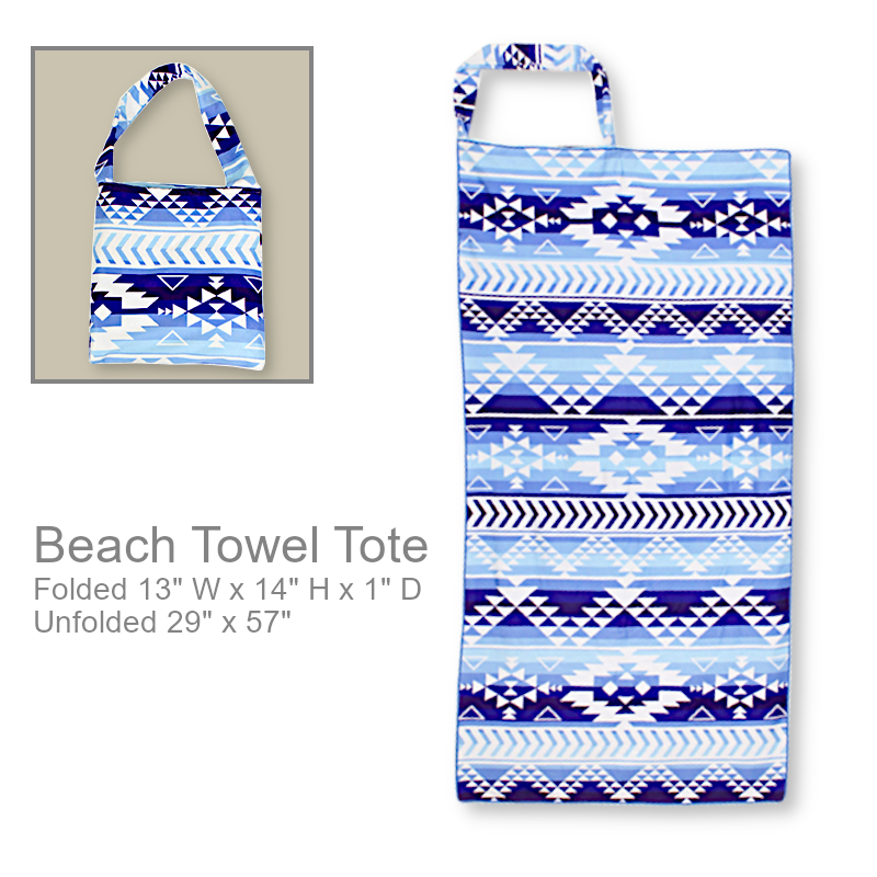 Aztec Beach Towel Tote | Beach Bag