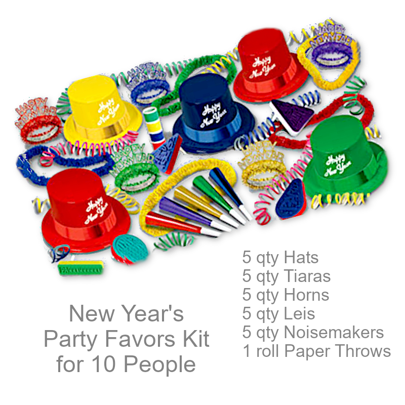 New Years Party Kit for 10 People | New Year's