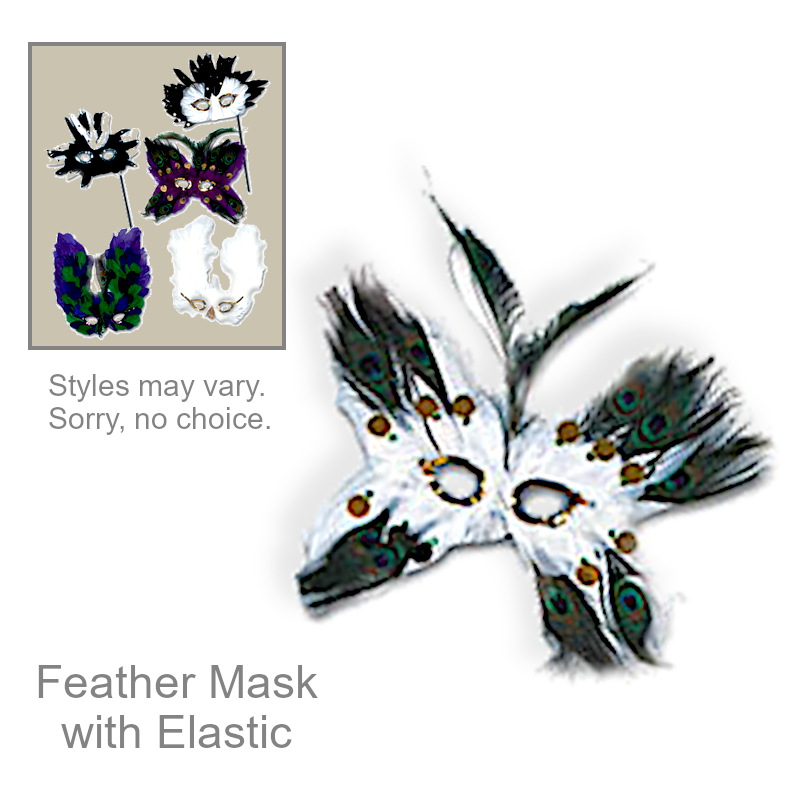 Fantasy Feather Mask | Halloween Costume Accessories