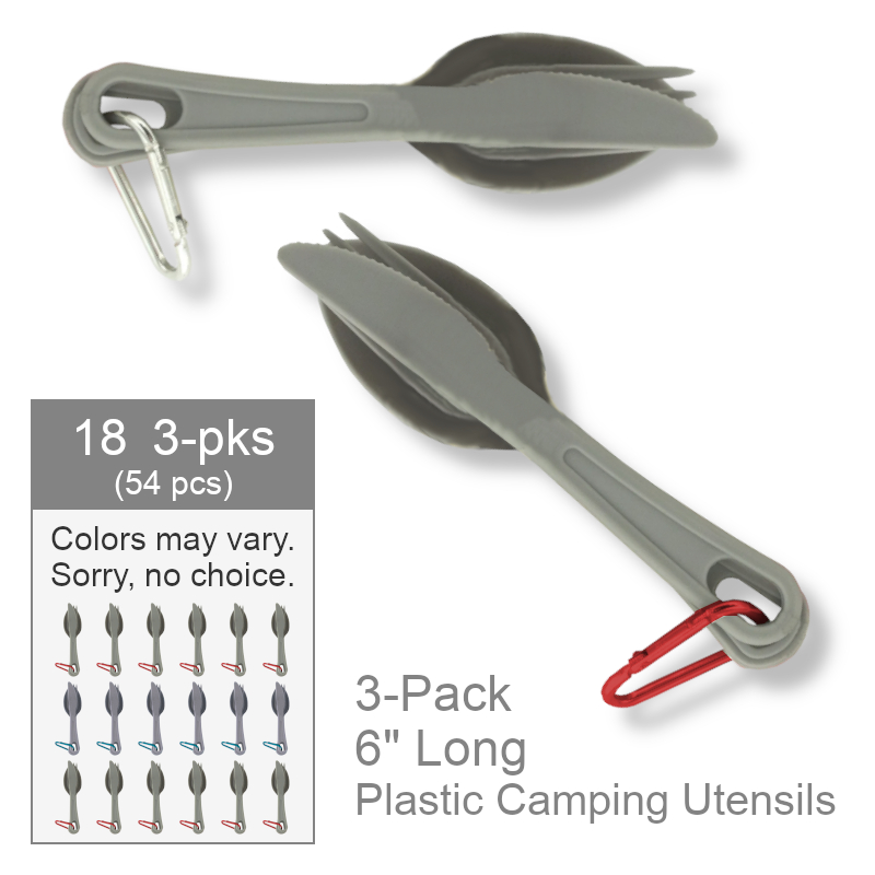 Wholesale Plastic Utensils Set | Camping Supplies