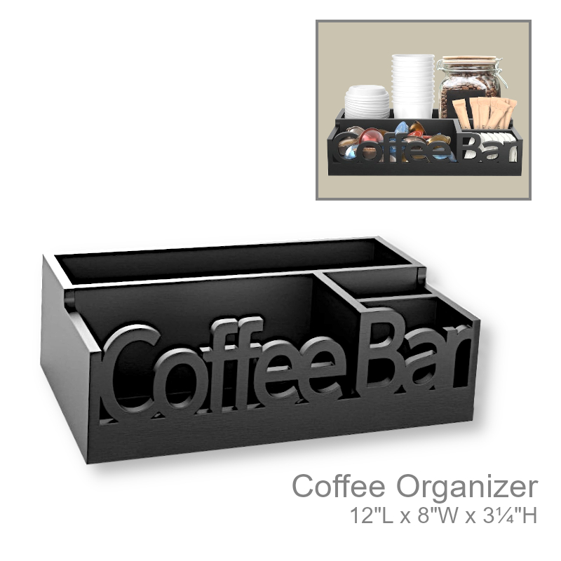 Coffee Bar Organizer 4 Compartments | Organizers