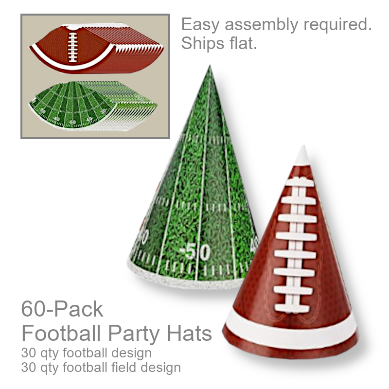Funny Football Party Hats | Party Supplies
