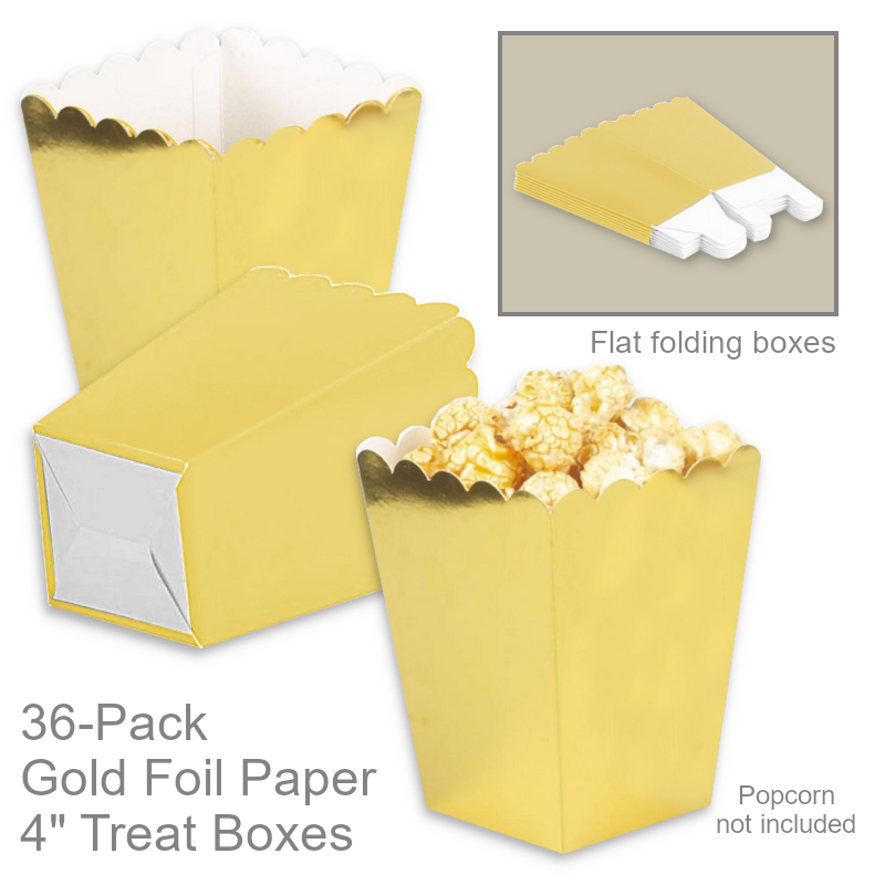 Small Paper Popcorn Boxes | Disposable Food Containers
