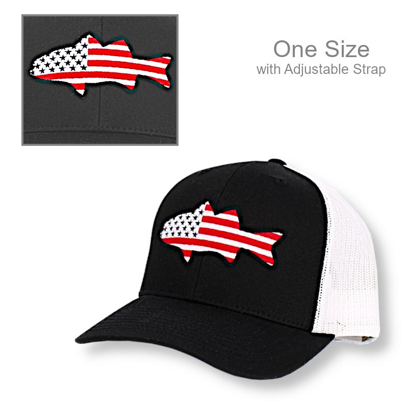 Patriotic Cap Fishing American Flag | Patriotic Caps
