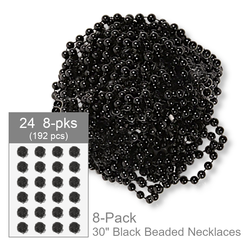 Wholesale Black Bead Necklace | Party Favors