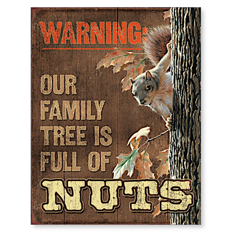 Funny Family Metal Sign | Wall Decor