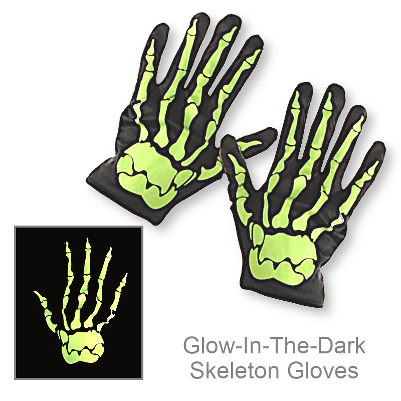 Glow-In-The-Dark Skeleton Gloves | Halloween Costumes