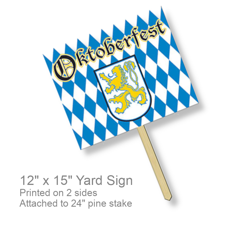 Oktoberfest Party Yard Sign | Party Decorations