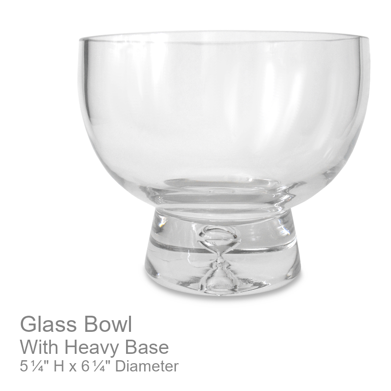 Pedestal Glass Bowl Heavy Base | Office Candy Bowl