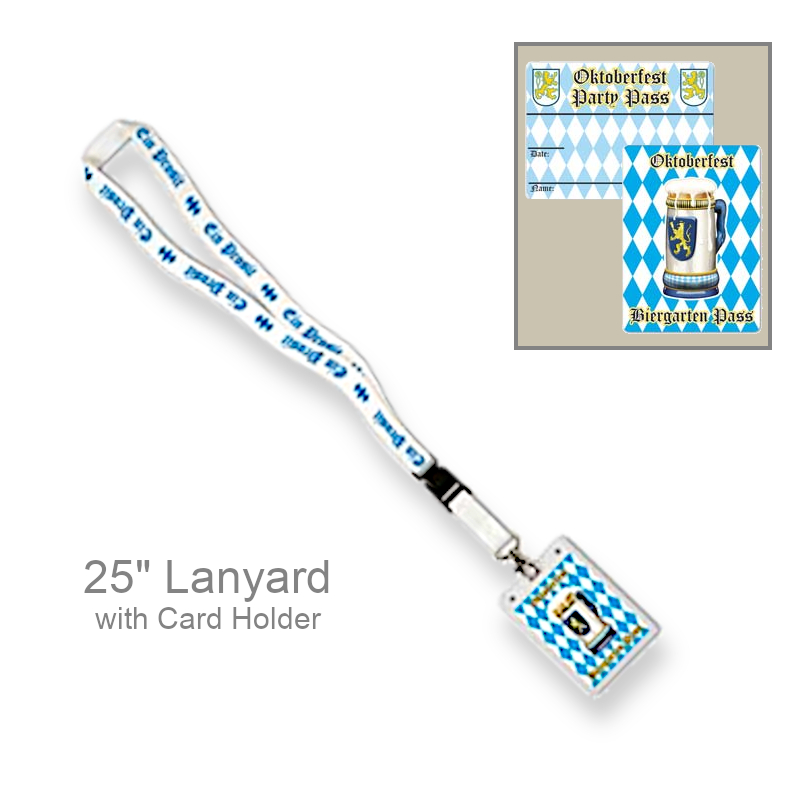 Oktoberfest Party Pass With Lanyard | Party Favors