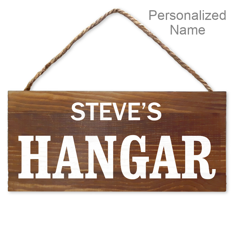 Aviation Personalized Wood Sign | Hangar Decor