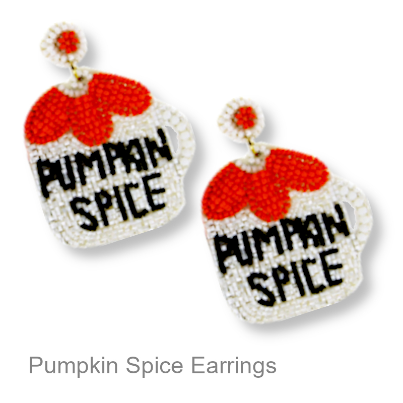 Pumpkin Spice Earrings | Fall & Thanksgiving