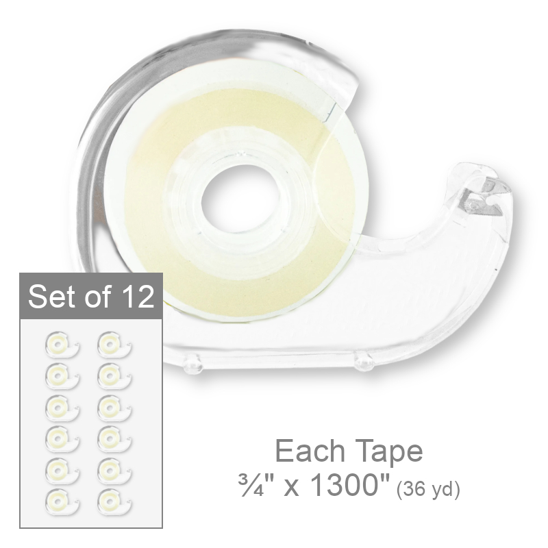 Clear Tape in Dispenser | Office Supplies