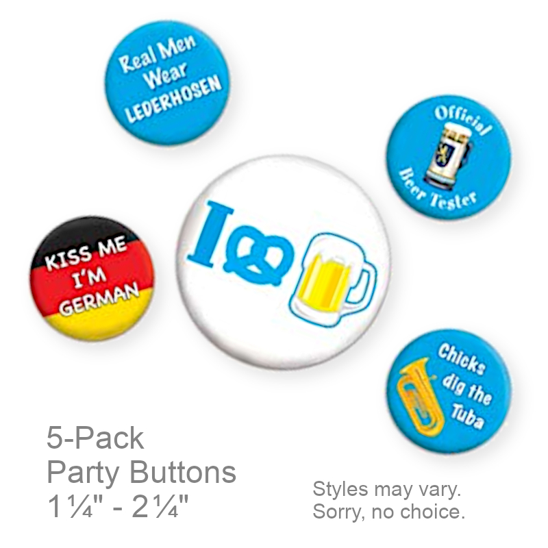 Funny Oktoberfest Buttons | Party Favors