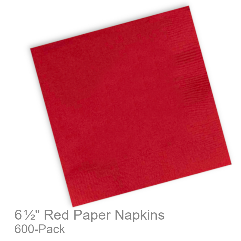 Bulk Red Paper Lunch Napkins | Party & Office