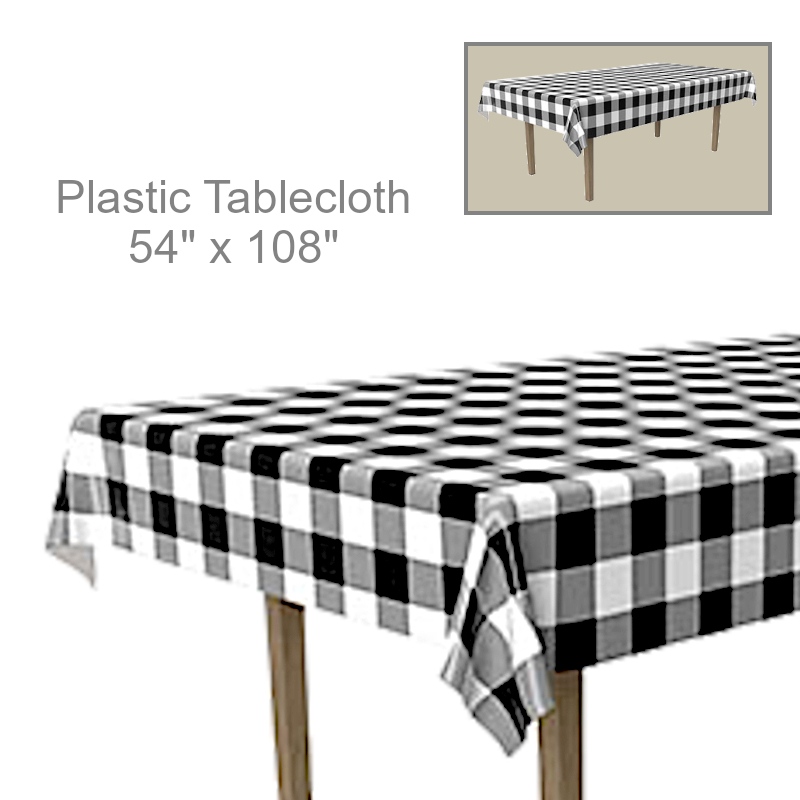 Buffalo Check Plaid Tablecloth | Party Decorations
