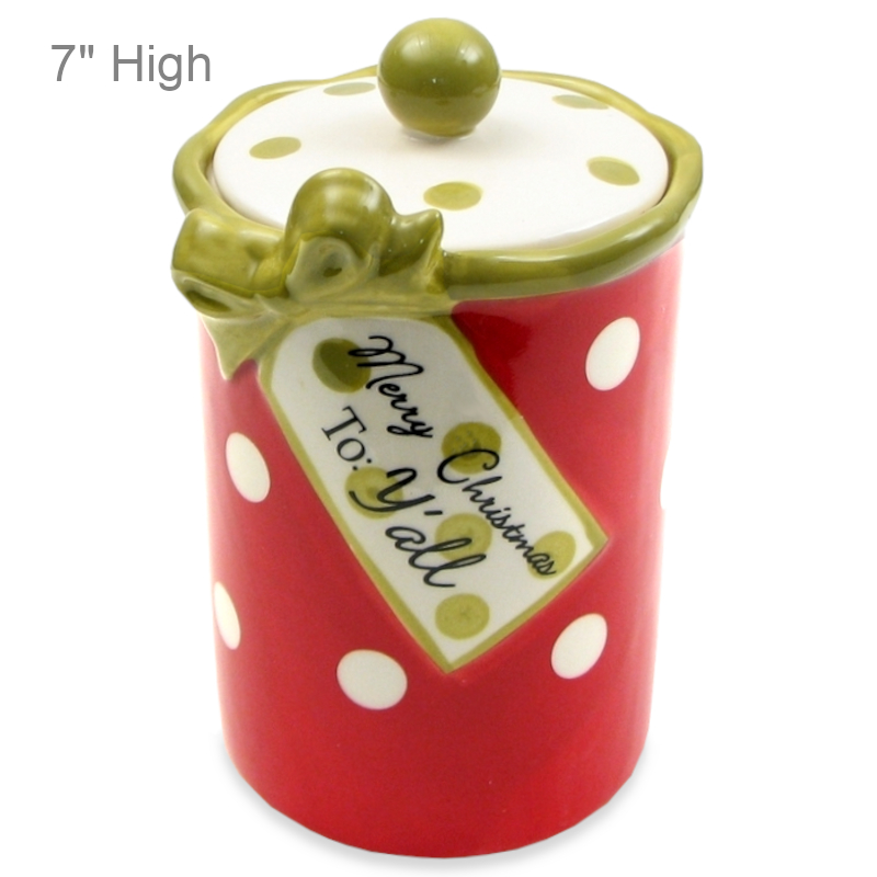 Christmas Candy Jar | Holiday Kitchen Serveware