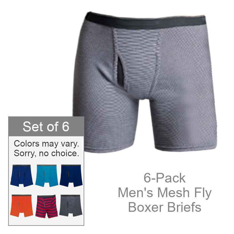 Men's Mesh Fly Boxer Briefs | Mens Underwear