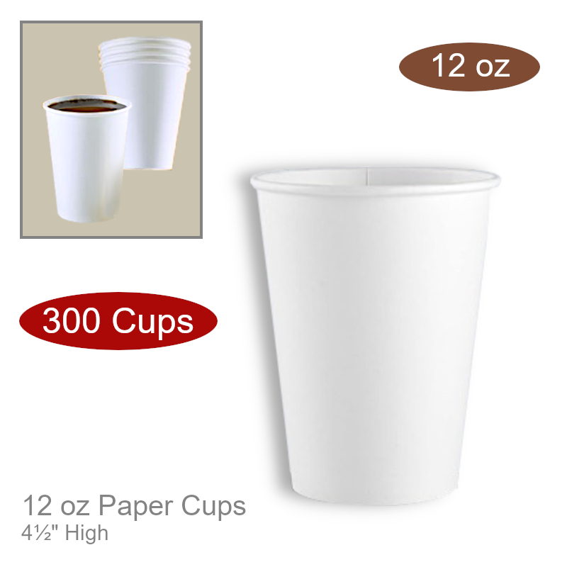 BULK 12 oz Paper Coffee Drinking Cups | Drinkware