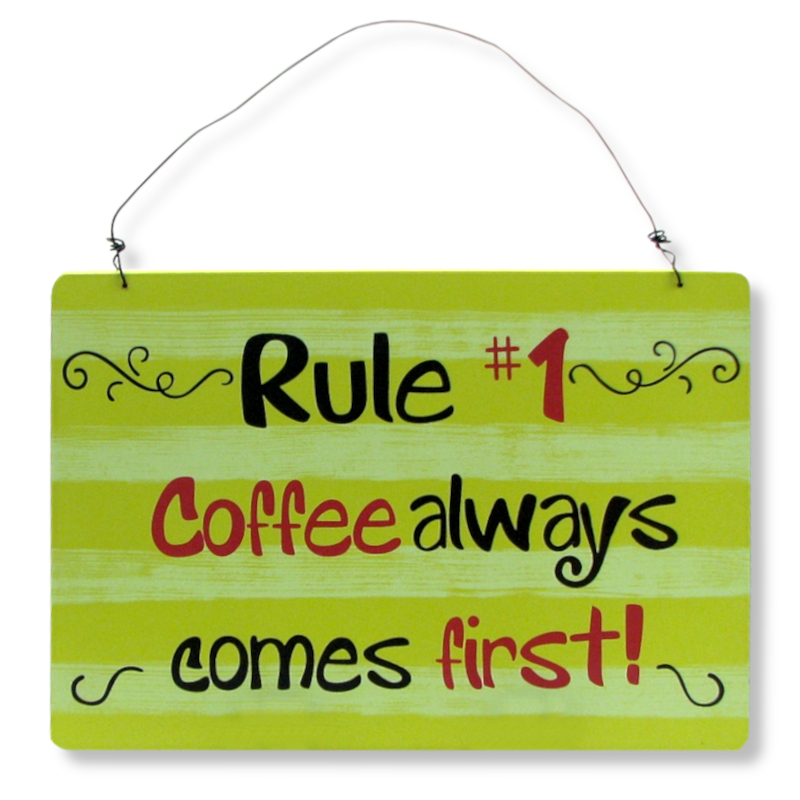 Coffee Drinkers Wood Sign | Wall Decor