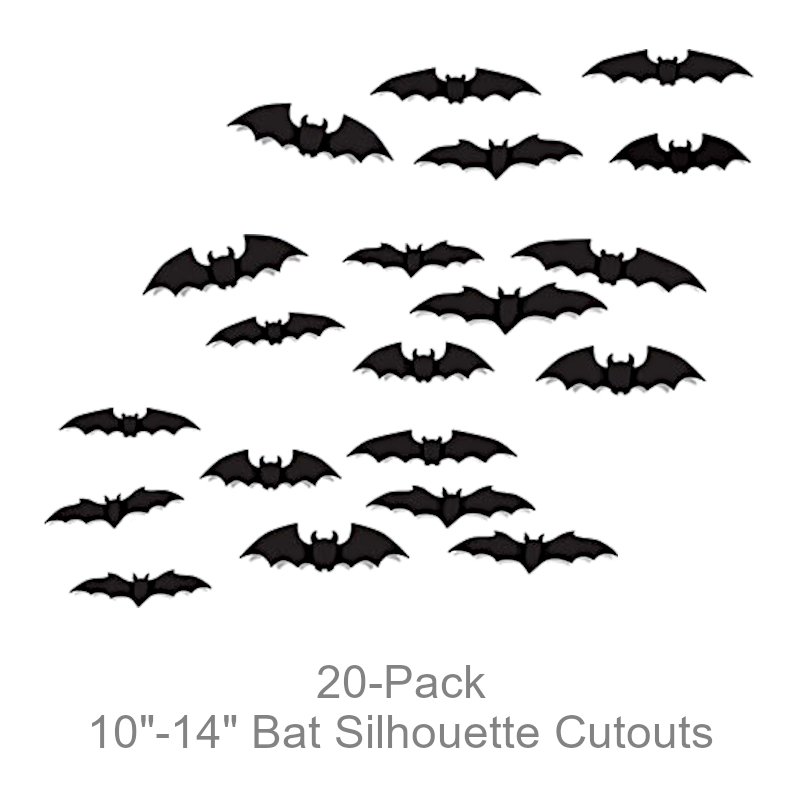 Bat Silhouette Cutouts | Party Decorations